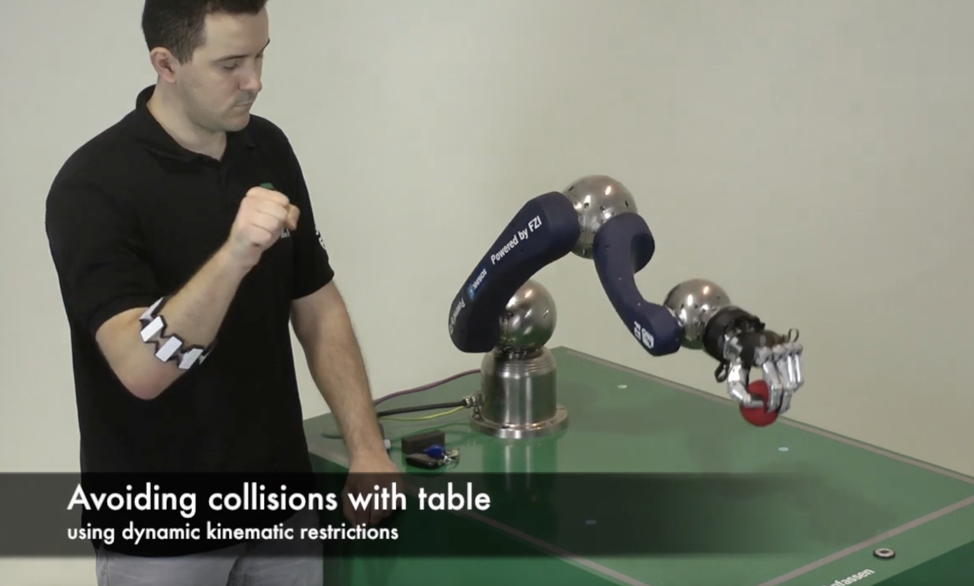 Robotic arm control with MYO armband